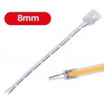 Conector rápido con Cable tira Led 8mm (COB) Monocolor